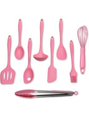 Premium Silicone Kitchen Utensils Set, Non-Scratch, Heat Resistant 450°F